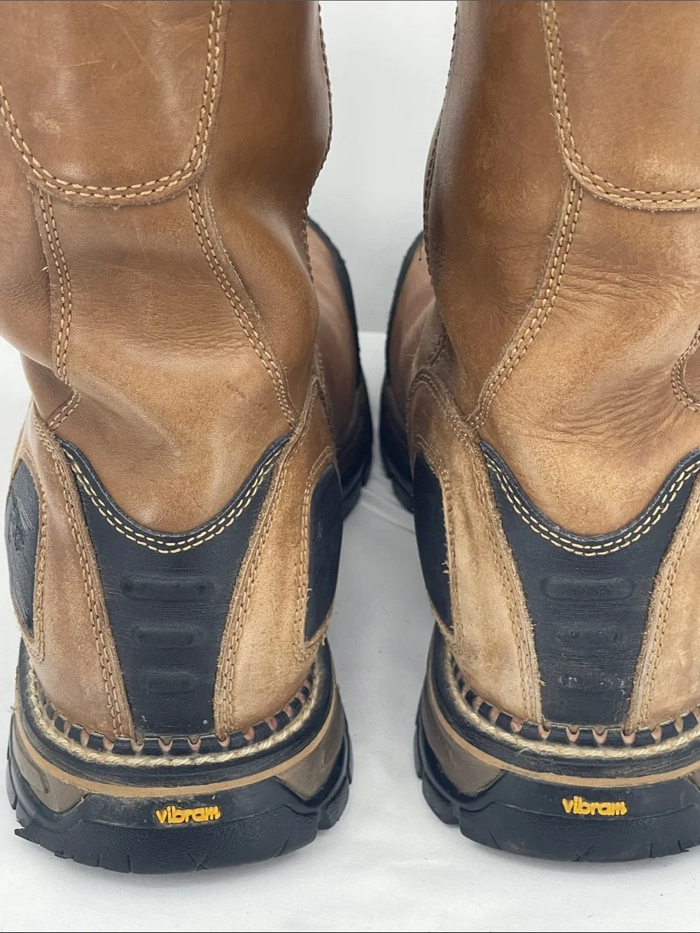 Red Wing BOOTS 11.5 2E  Tan Leather Pull-On Work Boots MENS ALUMINUM Toe 4448